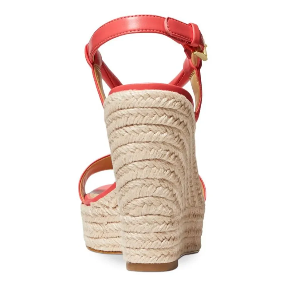 MICHAEL MICHAEL KORS Womens Coral 1-1/2" Platform Annie Espadrille Shoes 10 M - Picture 2 of 5